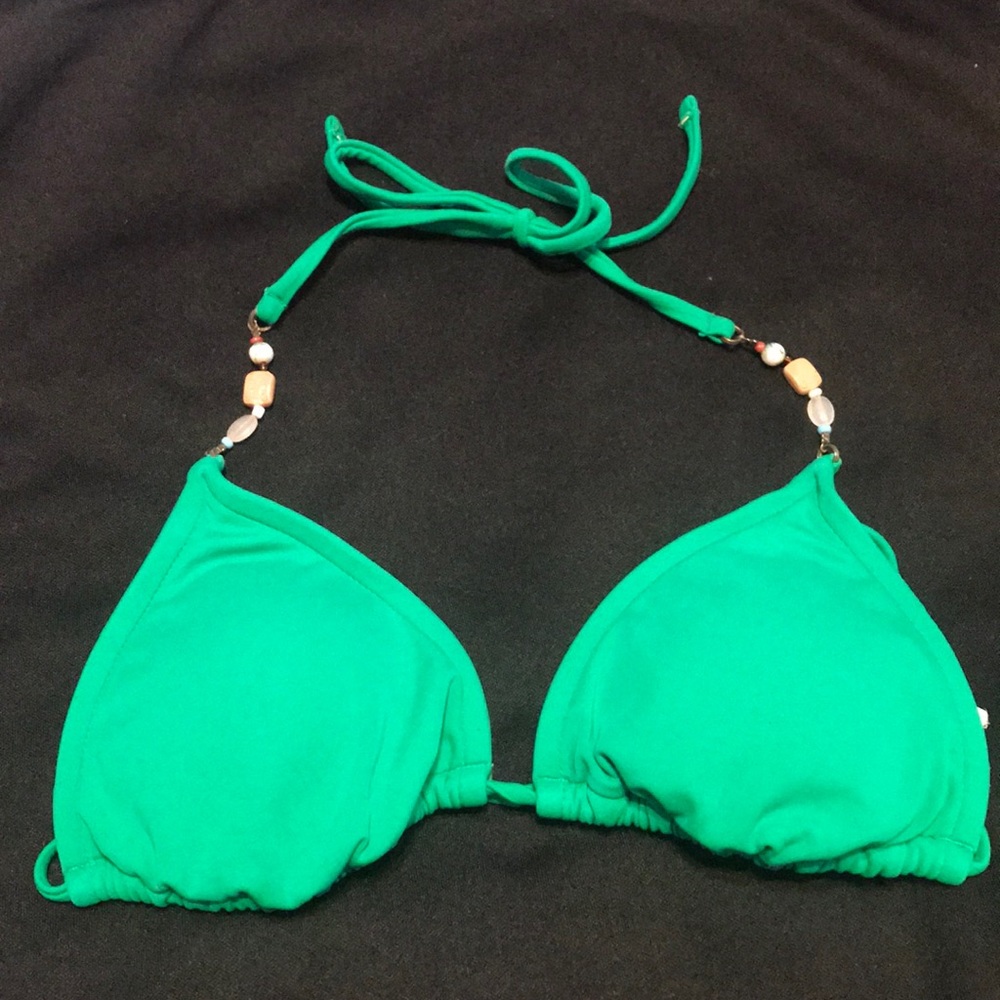 Green bikini top